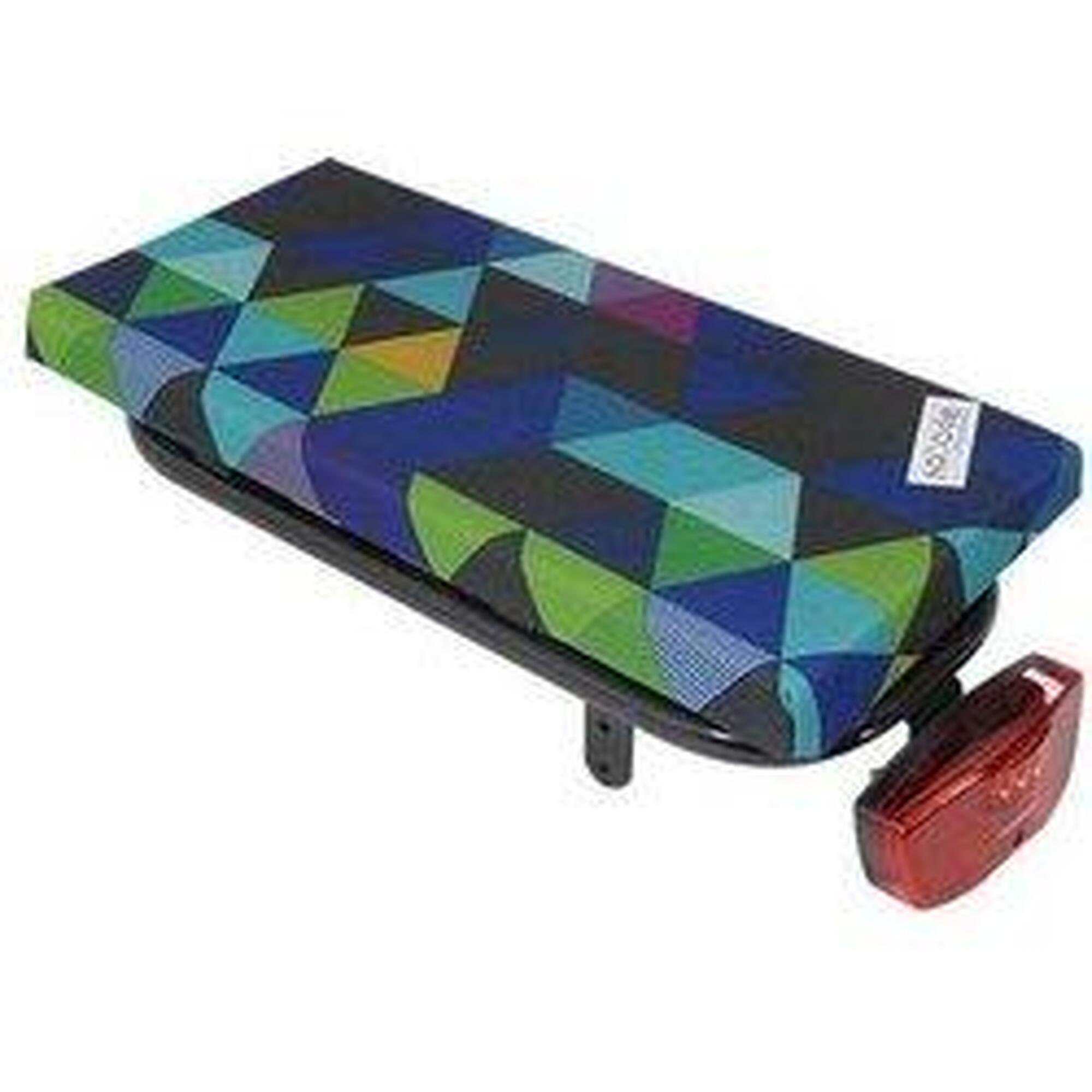Almofada de bicicleta para bagageiro - Triângulos coloridos