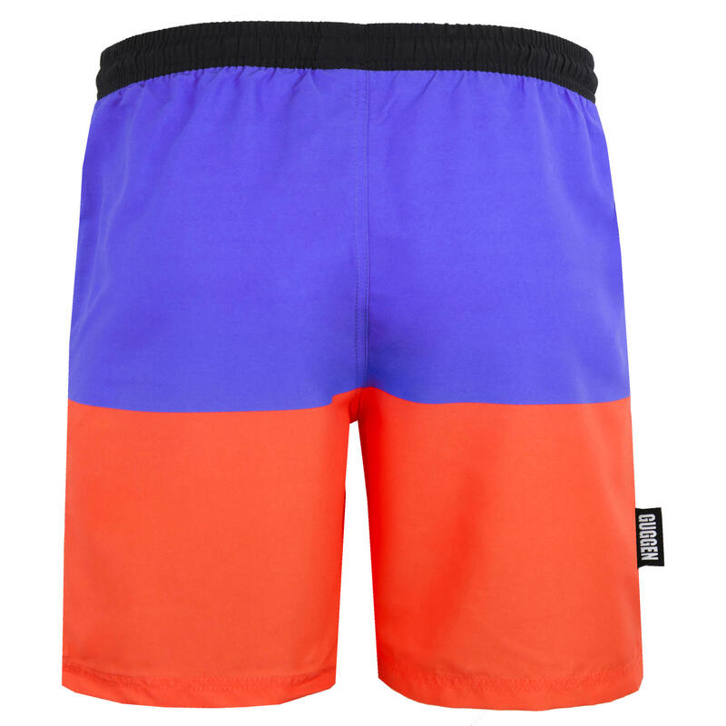 GUGGEN MOUNTAIN Style 20 Herren Badehose mit Muster Lila Orange