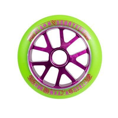 Slamm V10 Aluminium core Wiel Groen Paars 110mm 2/3