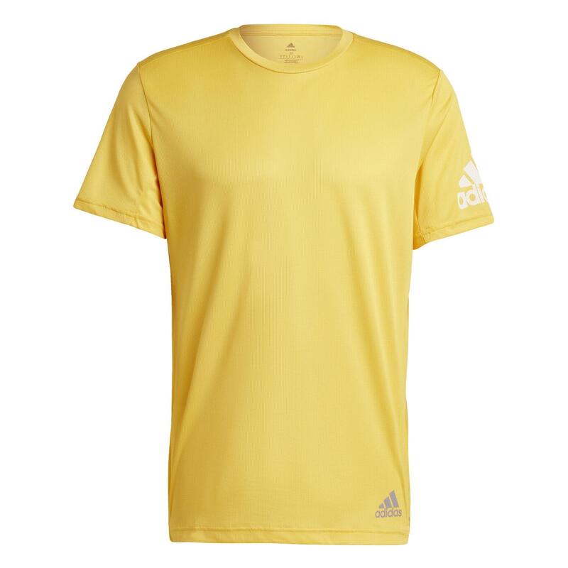 Camiseta Manga Hombre- ADIDAS Run In - Gold