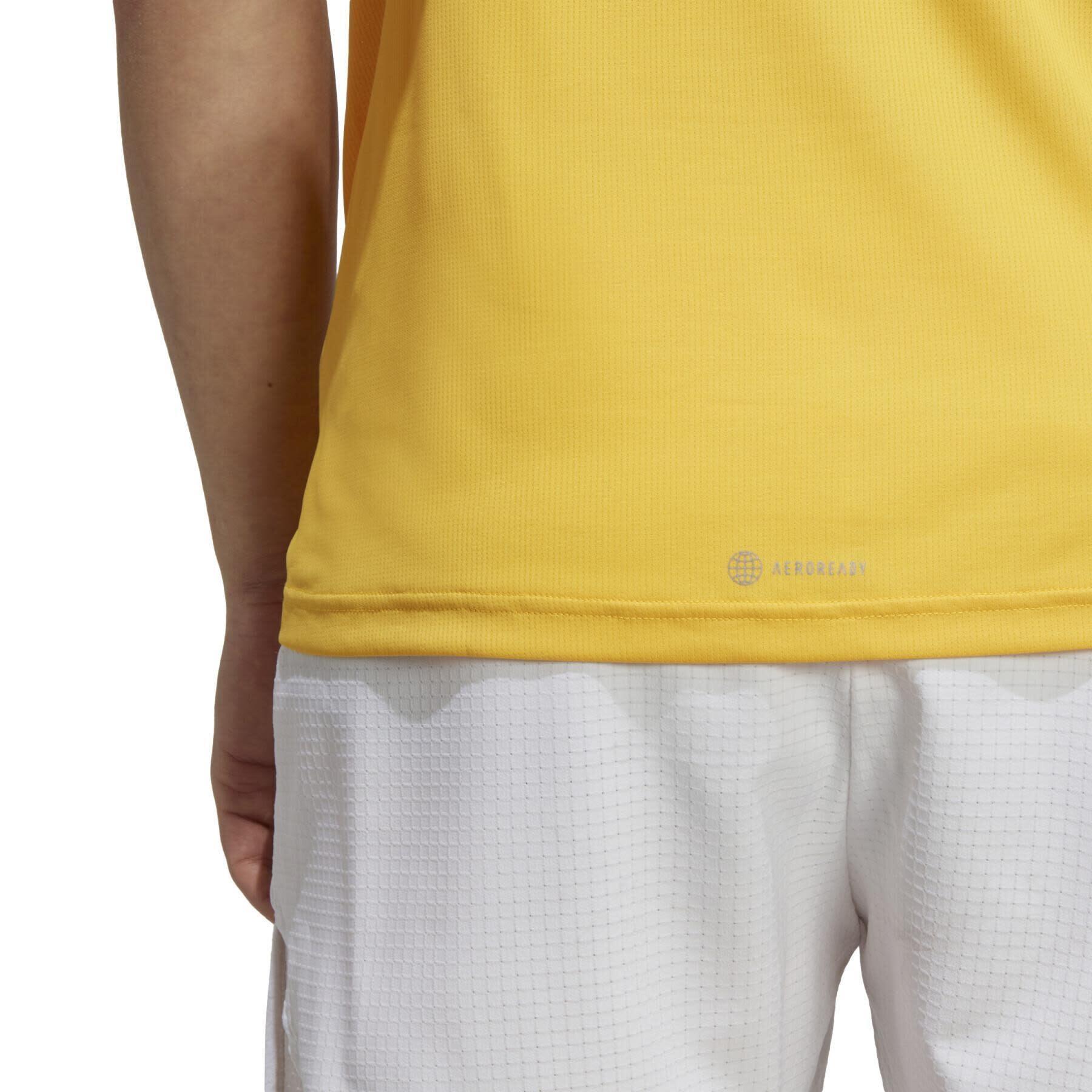 Heren-T-Shirt met Korte Mouwen Adidas Run It Geel 3/5