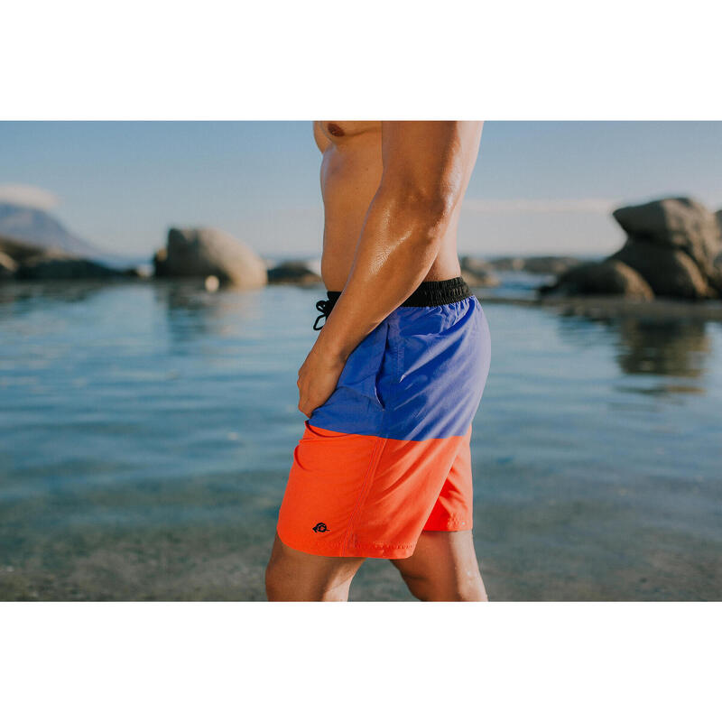 Șort de înot bărbați cu model violet portocaliu Boardshorts Style 20