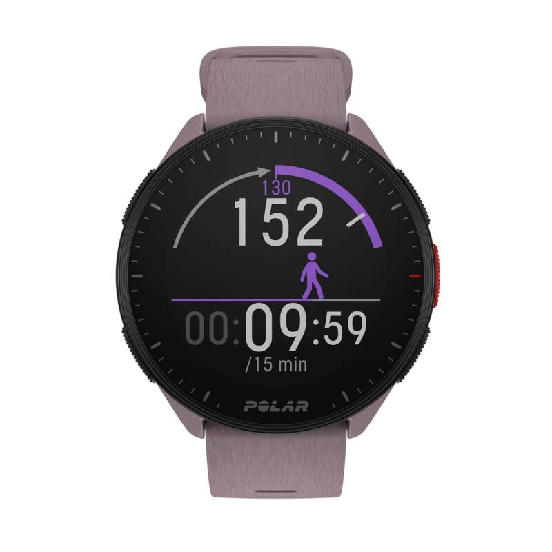 MONTRE CONNECTÉE MULTISPORT GPS CARDIO POLAR PACER VIOLET