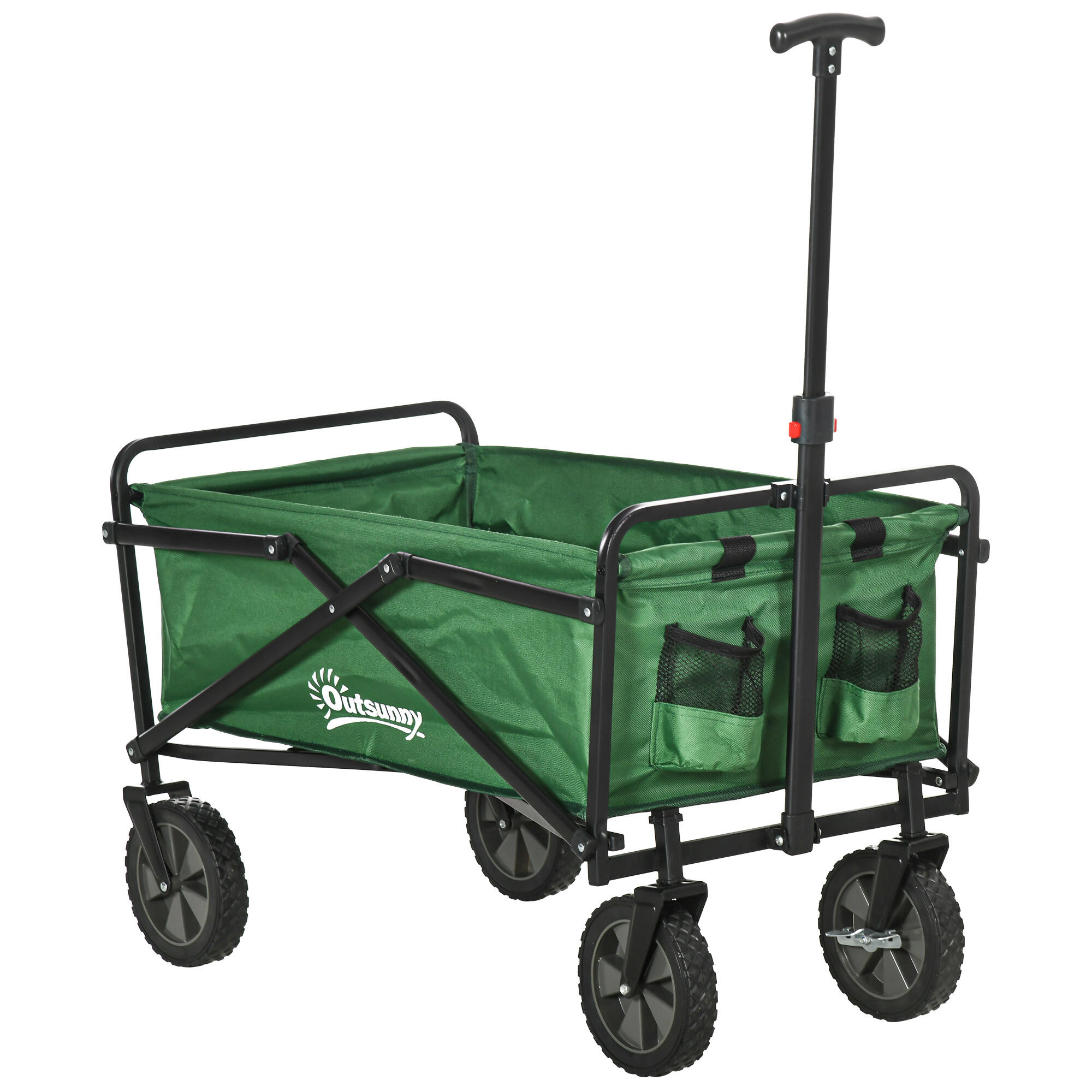Carrinho Dobrável Multiuso 84cmx40cmx79,5cm Azul e Preto Outsunny