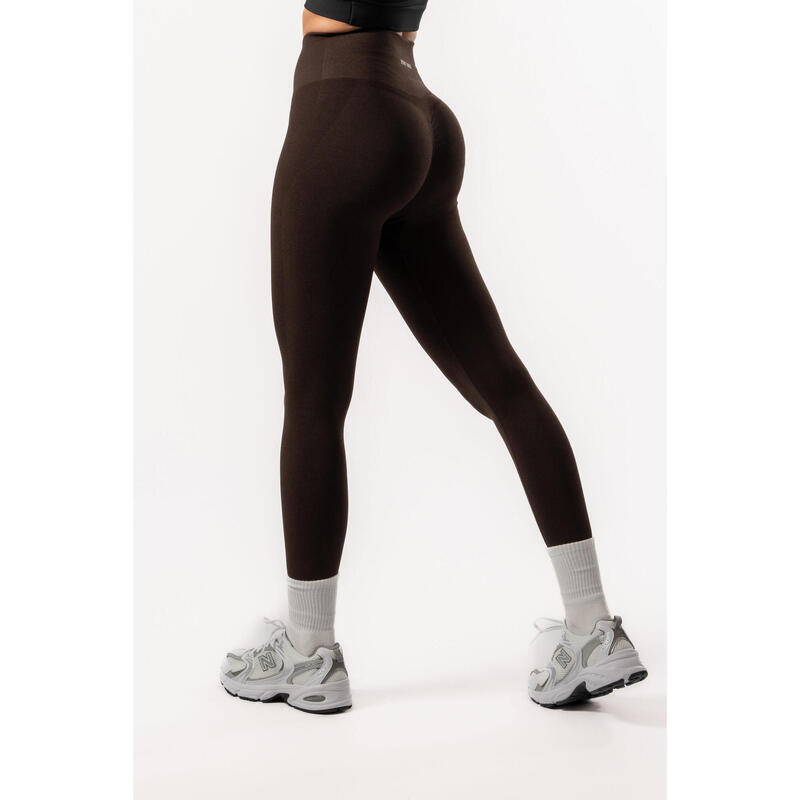 Ultimate Seamless Nahtloze Scrunch Legging Cocoa Braun