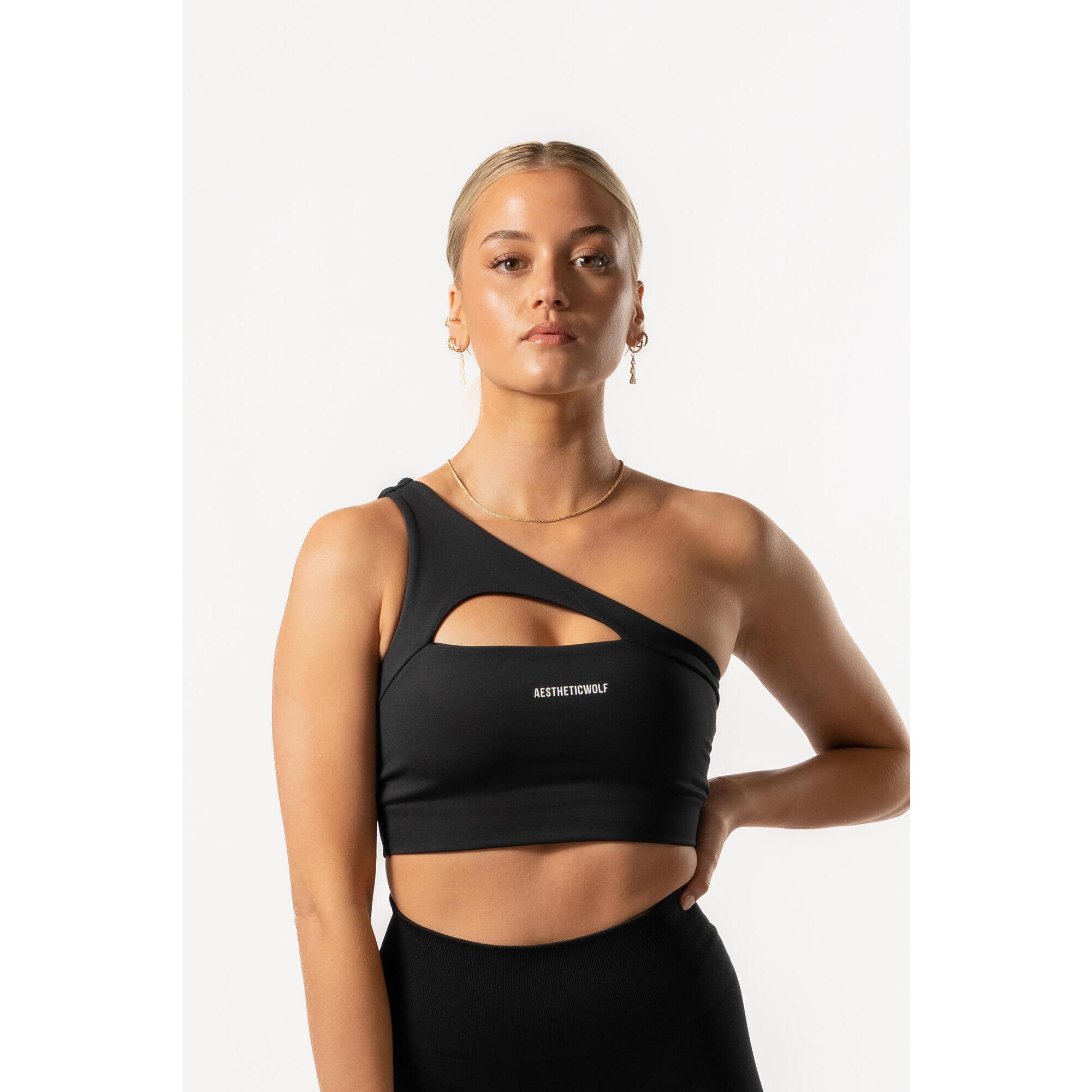 Aesthetic Wolf - Soutien-gorge Asymétrique - Noir - Brassière - Noir - 40 M - Decathlon