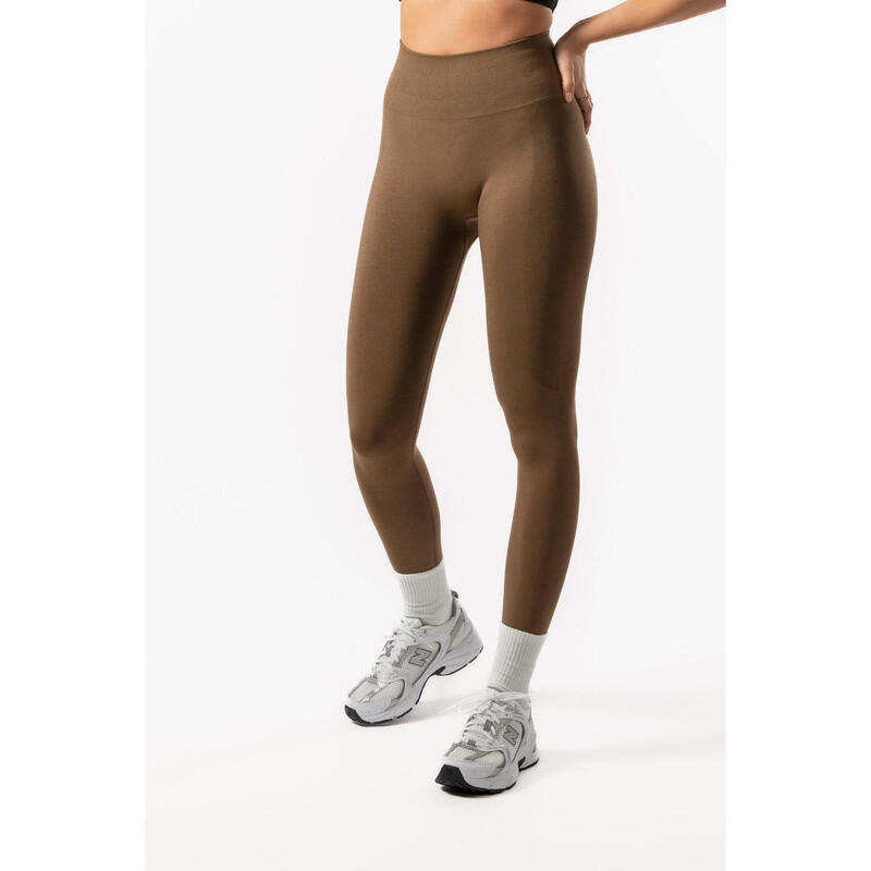 Ultimate Seamless Nahtloze Scrunch Legging Koffie Braun