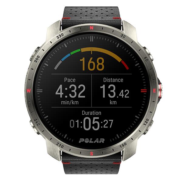 Premium Outdoor Sport Watch - GPS, Navigation, Training - Grit X Pro Titan (M/L)