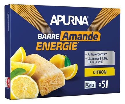 Boîte de 20 barres Apurna Energie Moelleuse Banane Céréales