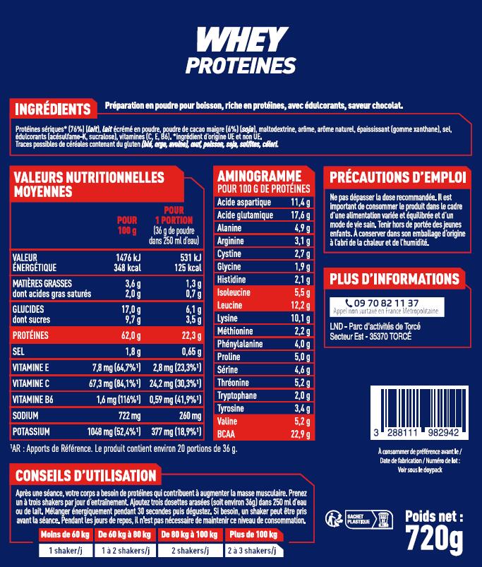 Whey proteins Apurna Gout Chocolat 2/4