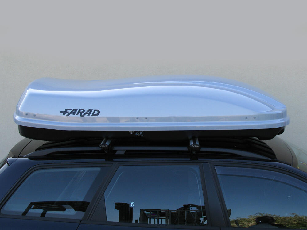 Baú de tejadilho FARAD Marlin 480L cinzento metalizado 3/6