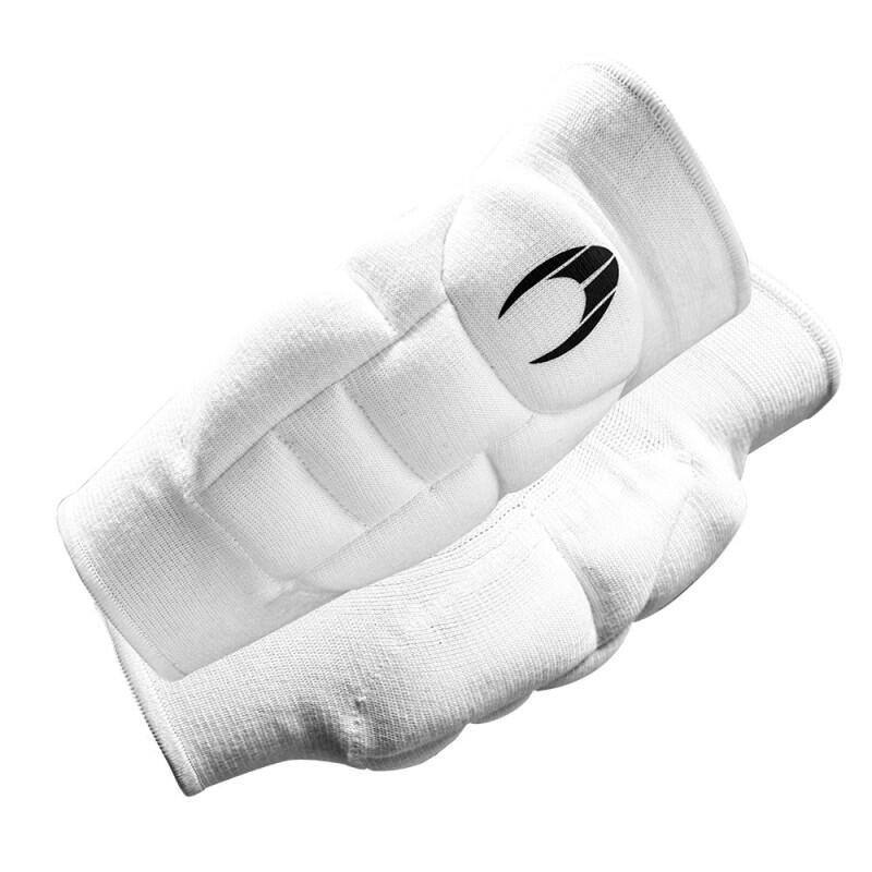 White Strange protective elbow pads