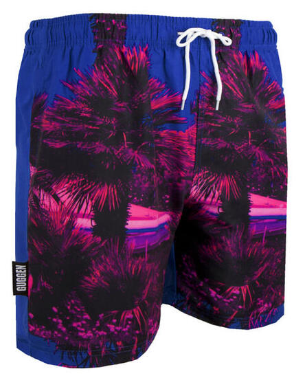 GUGGEN MOUNTAIN 1602 Boardshort Short Maillot de bain homme avec palmiers
