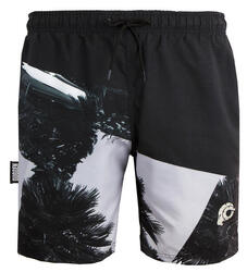 GUGGEN Mountain 1603 Boardshort Short Maillot de bain homme avec palmiers