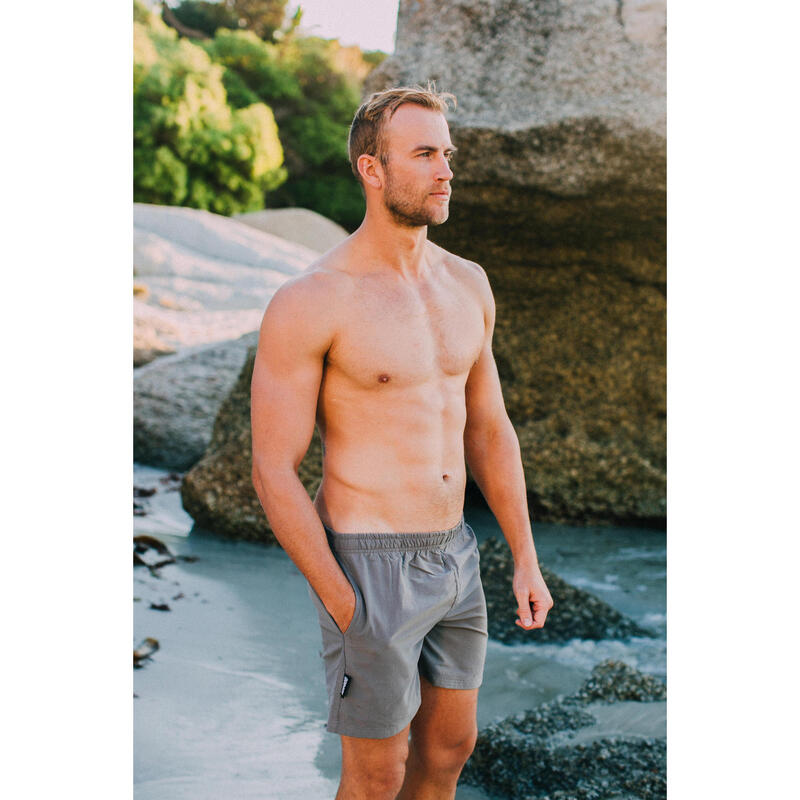 Costum de baie pentru bărbați Style 2 Negru Gri Albastru Boardshorts
