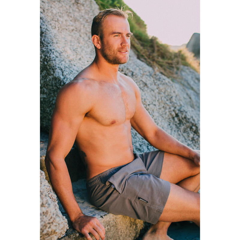 Costum de baie pentru bărbați Style 2 Negru Gri Albastru Boardshorts