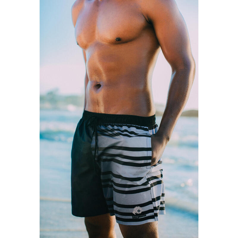 GUGGEN MOUNTAIN B1 Boardshort Short Maillot de bain homme avec motif