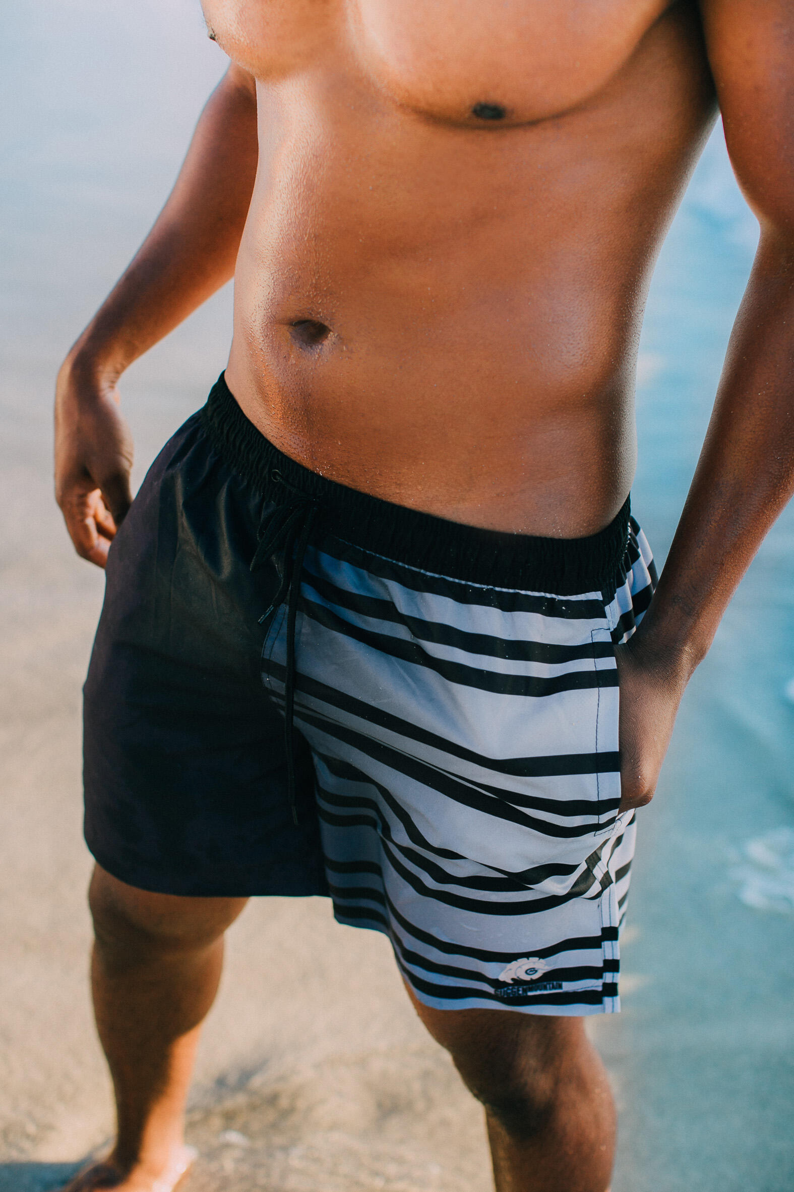 GUGGEN MOUNTAIN B1 Boardshort Short Maillot de bain homme avec motif 7/7