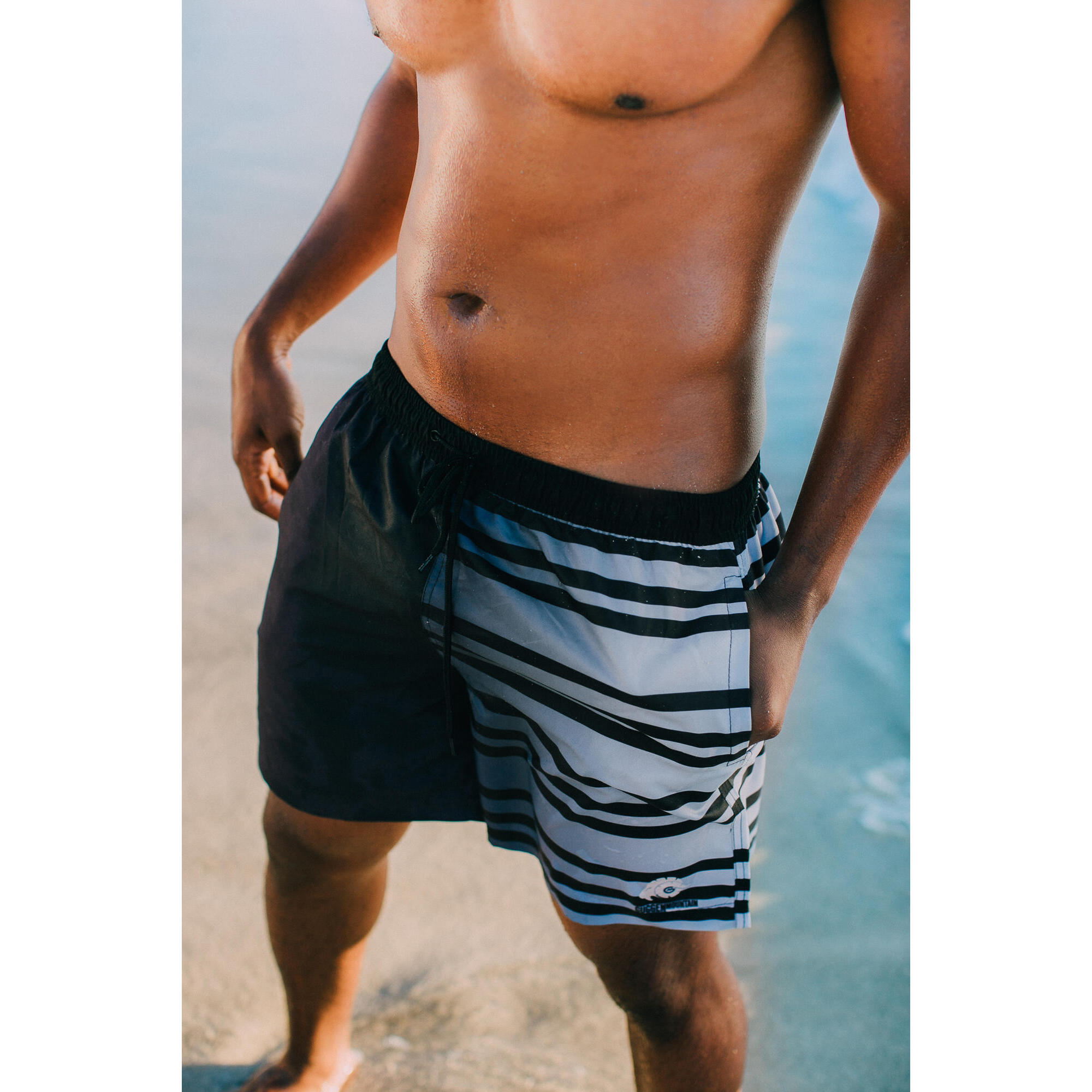 Short De Bain Homme - Maillot De Bain Sportif - Séchage Rapide - Poche Zippée - Pour Plage, Piscine, Surf