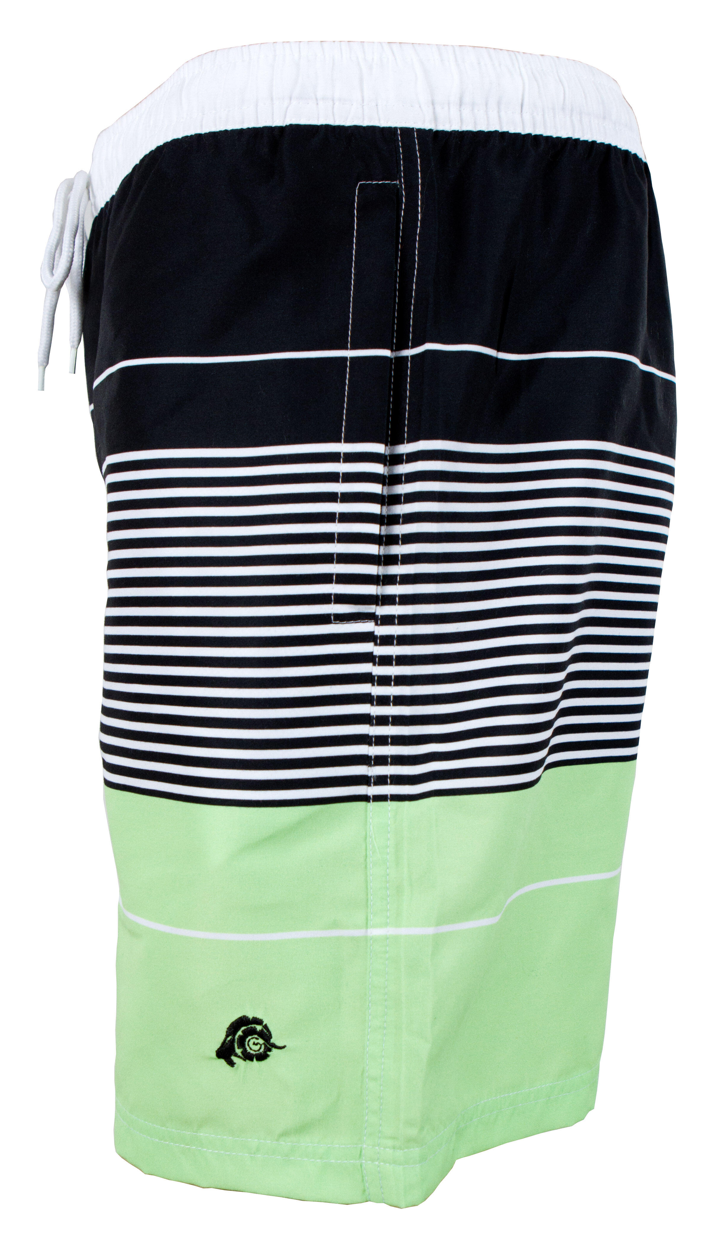 GUGGEN MOUNTAIN Style ZMB 880 Boardshort Short Maillot de bain homme à rayures 6/7