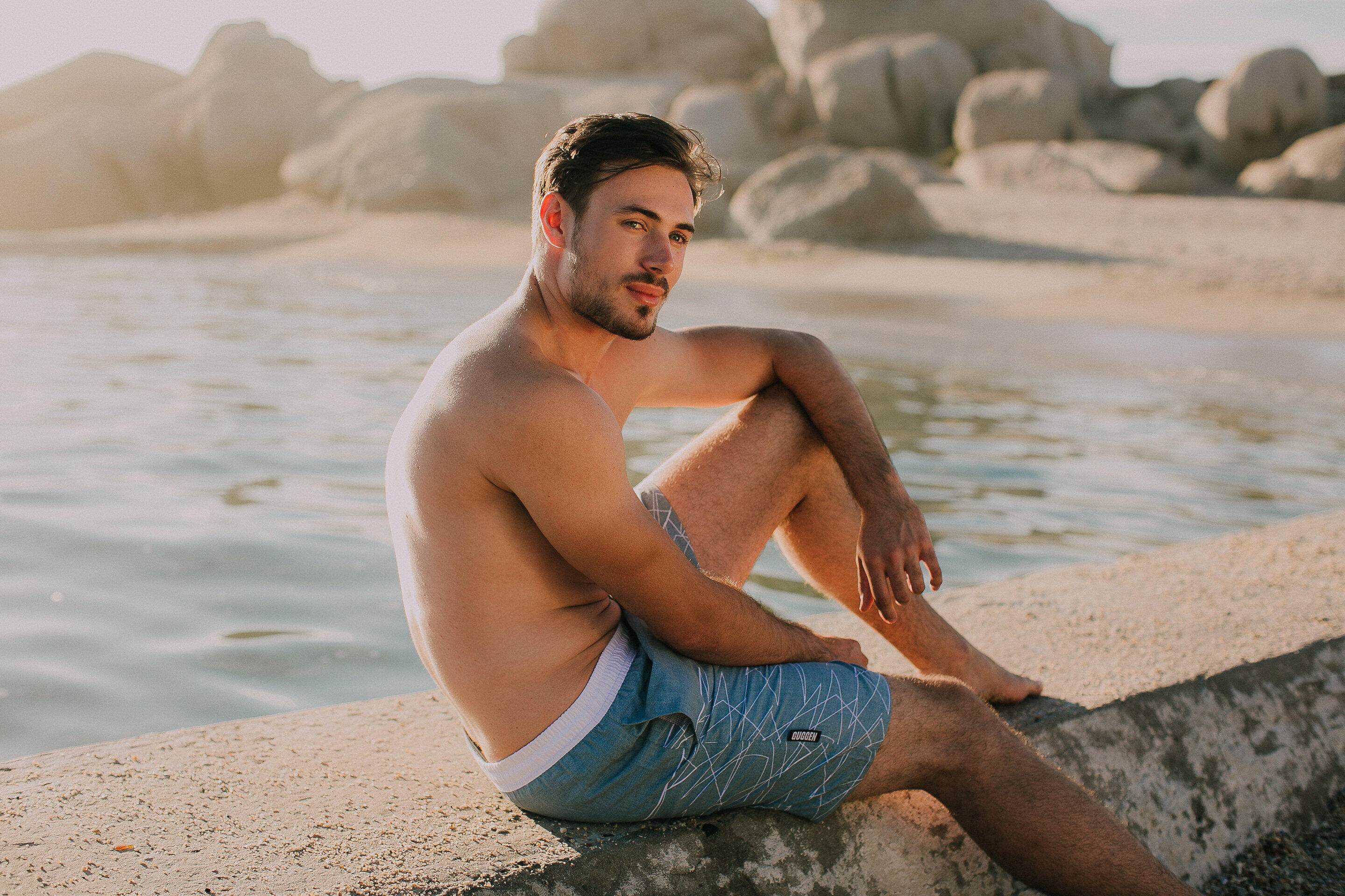 GUGGEN MOUNTAIN 1608 Boardshort Short Maillot de bain homme à séchage rapide 3/5