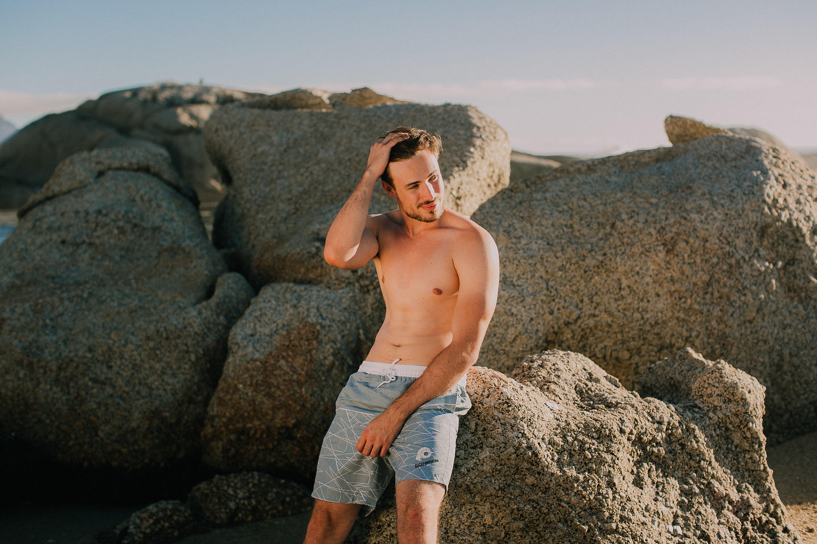 GUGGEN MOUNTAIN 1608 Boardshort Short Maillot de bain homme à séchage rapide 5/5