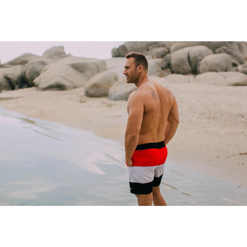 Costum de baie pentru bărbați cu model în dungi Boardshorts YSB597