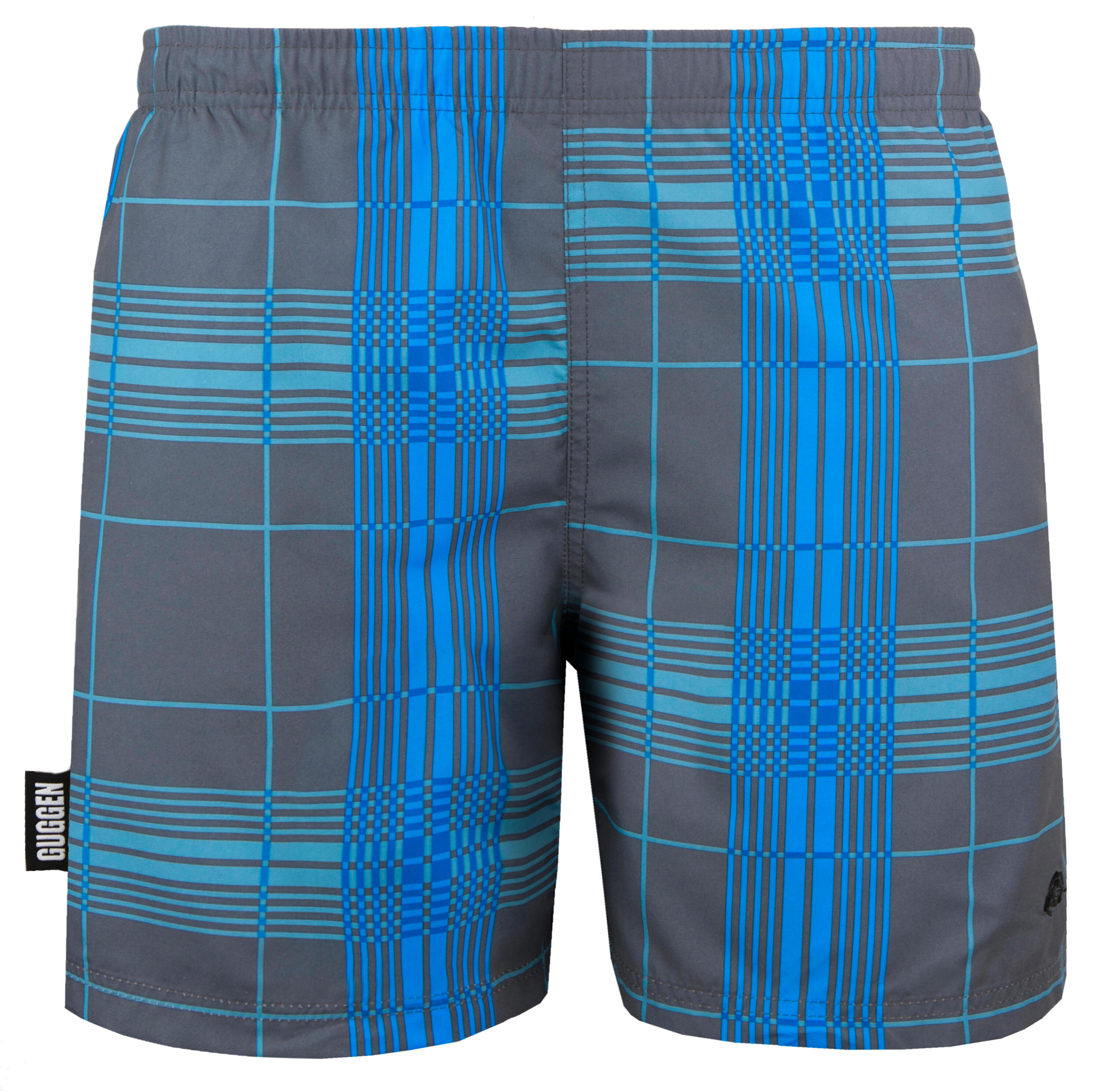 GUGGEN MOUNTAIN Style 4 Boardshort Short Maillot de bain homme à carreaux 6/7