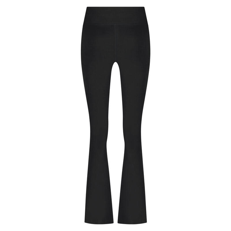 Anandafied - Mid waist yogabroek met hippe uitlopende pijpen - -  Urban Black