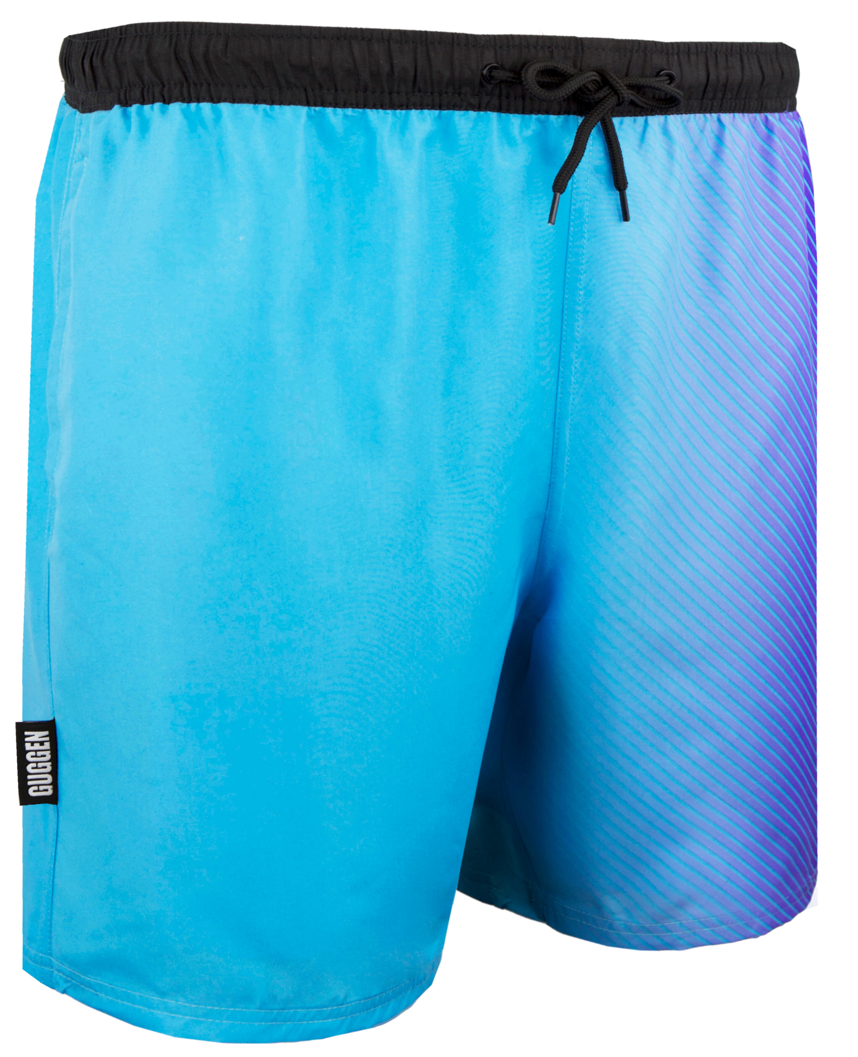 GUGGEN MOUNTAIN B12 Boardshort Short Maillot de bain homme avec motif 3/4