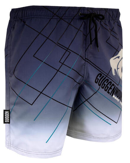 GUGGEN MOUNTAIN B2 Boardshort Short Maillot de bain homme avec motif