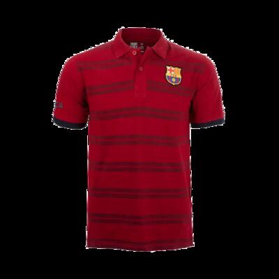 Het t-shirt van barcelona met granaatrode kraag