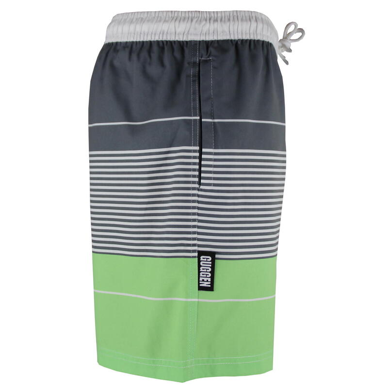 GUGGEN MOUNTAIN Style ZMB 880 Boardshort Short Maillot de bain homme à rayures