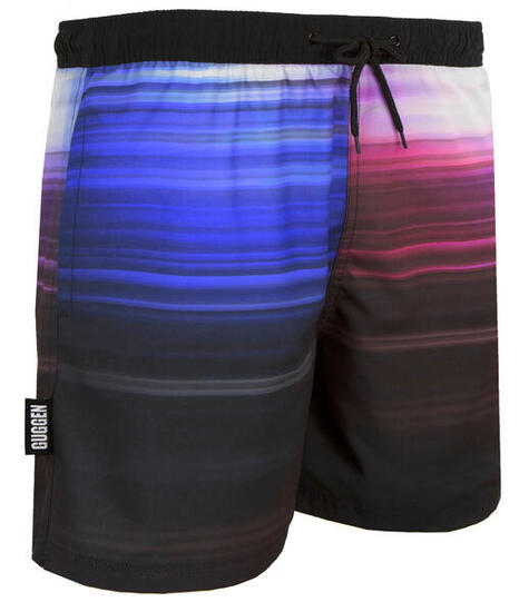 GUGGEN MOUNTAIN 2535 Boardshort Short Maillot de bain homme à rayures