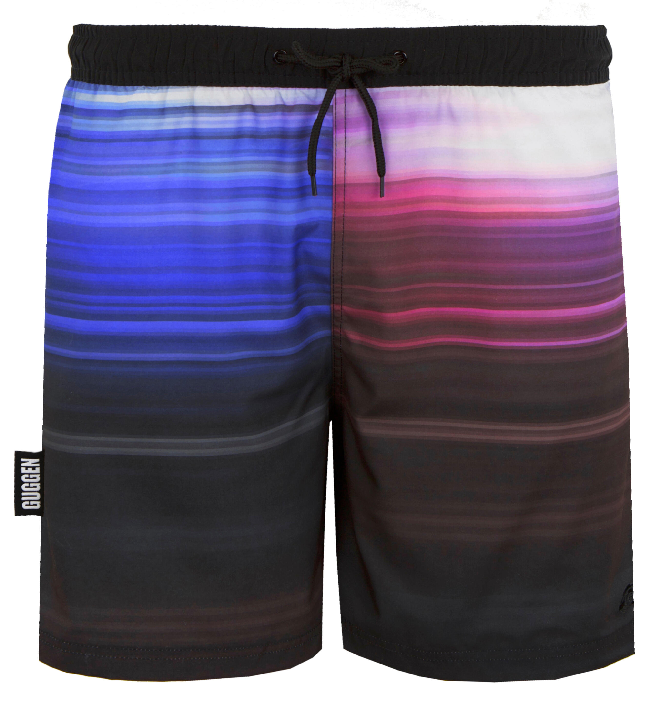 GUGGEN MOUNTAIN 2535 Boardshort Short Maillot de bain homme à rayures 5/6