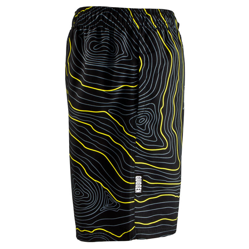 GUGGEN MOUNTAIN 2335 Herren Badehose Streifen lässige Boardshorts Linien Muster