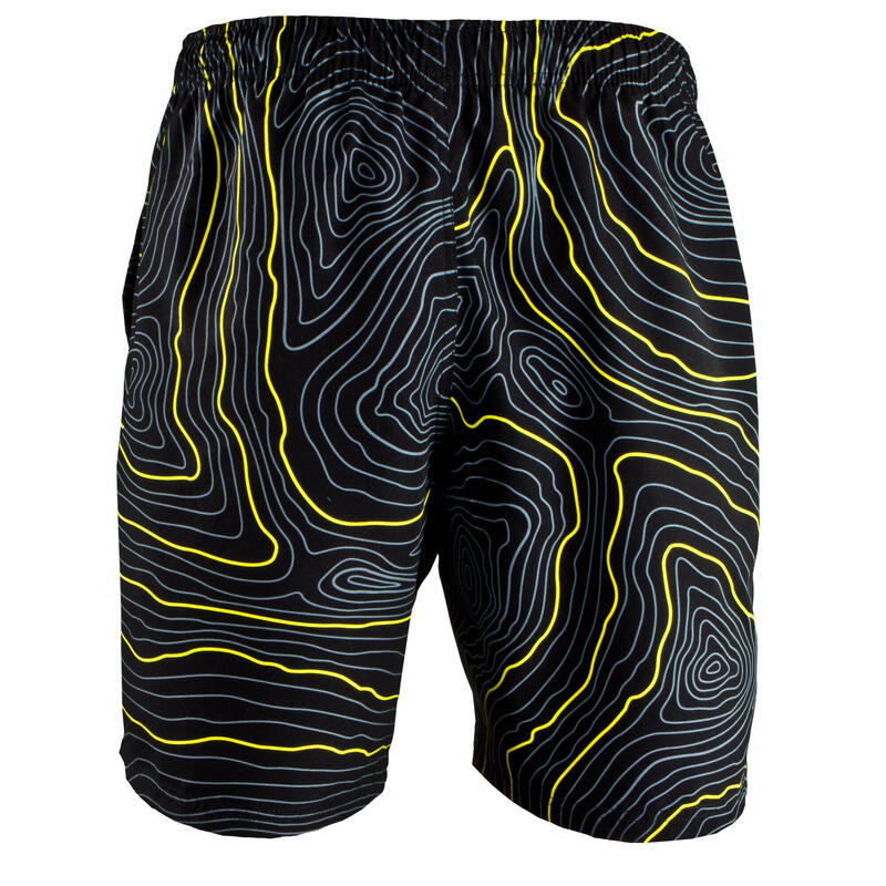 GUGGEN MOUNTAIN 2335 Herren Badehose Streifen lässige Boardshorts Linien Muster