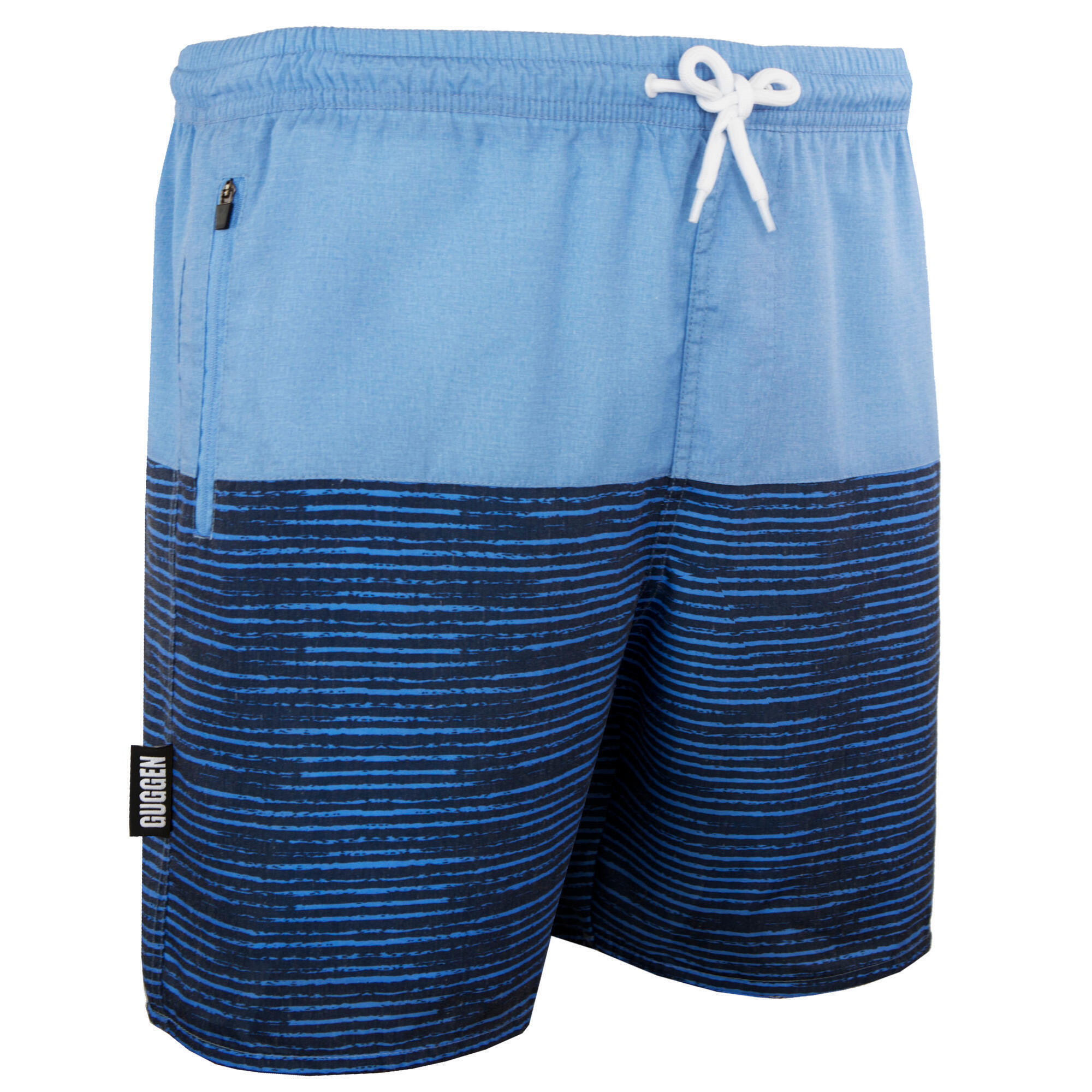 GUGGEN MOUNTAIN GUGGEN Mountain 1803-1804 Heren Zwembroek Patroon Blauw Zwart Gestreept