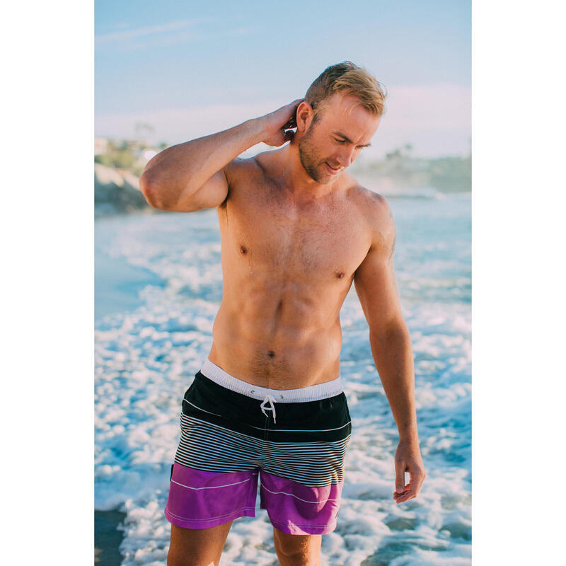 Pantaloni scurți de baie pentru bărbați cu dungi boardshorts stil ZMB 880