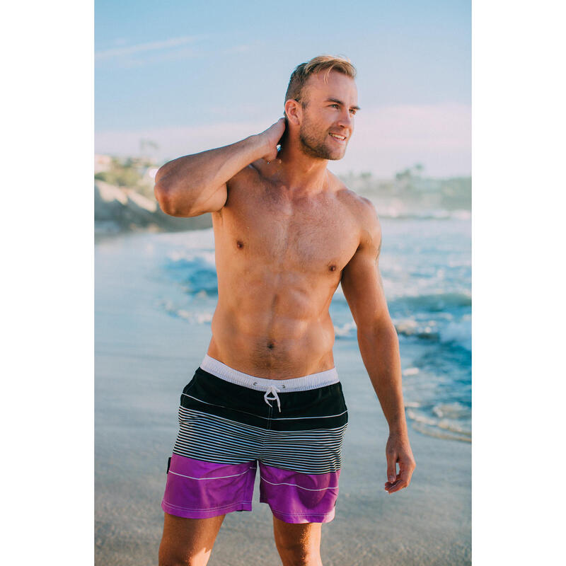 Pantaloni scurți de baie pentru bărbați cu dungi boardshorts stil ZMB 880
