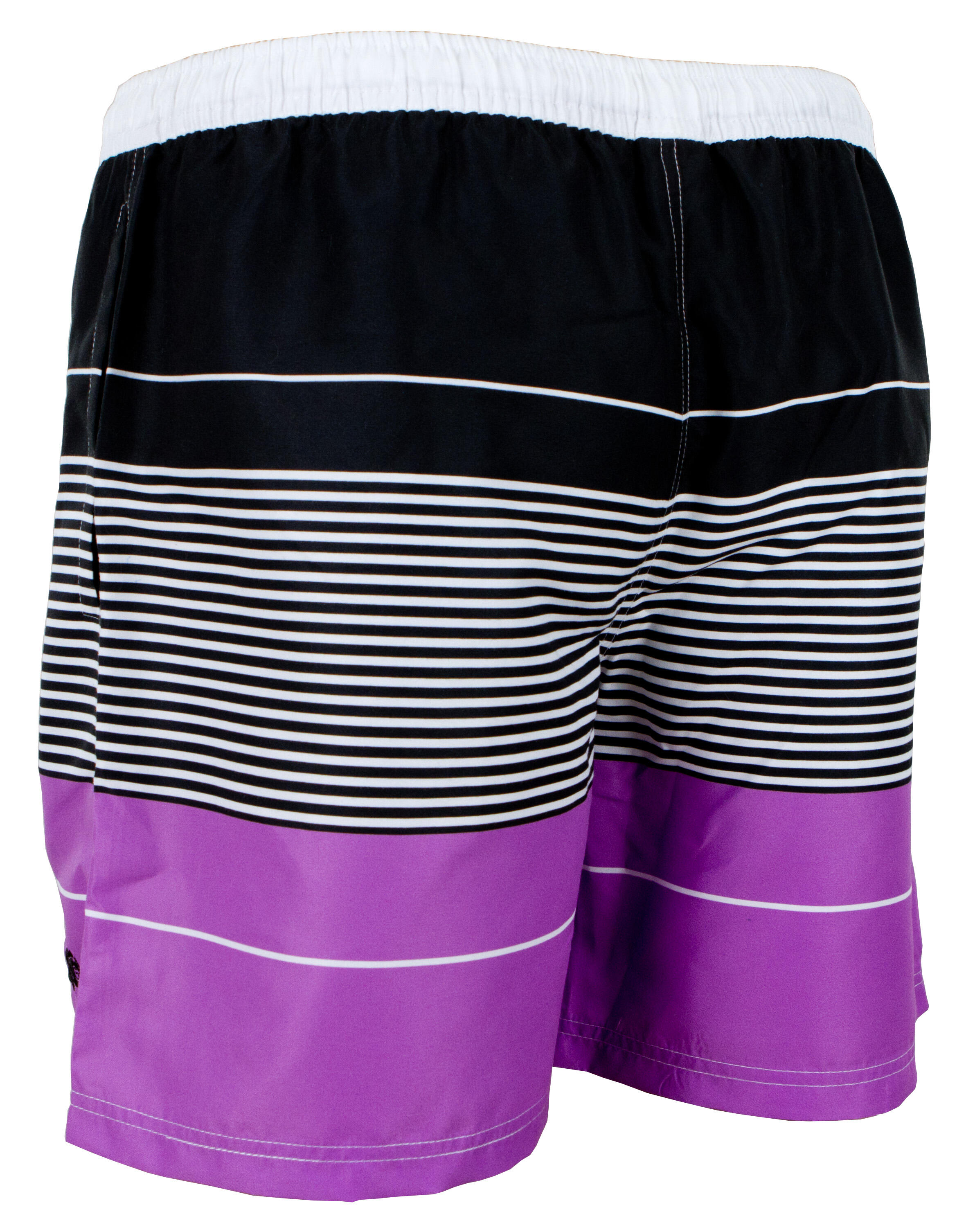 GUGGEN MOUNTAIN Style ZMB 880 Boardshort Short Maillot de bain homme à rayures 7/8