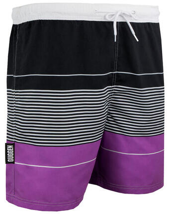 GUGGEN MOUNTAIN Style ZMB 880 Boardshort Short Maillot de bain homme à rayures