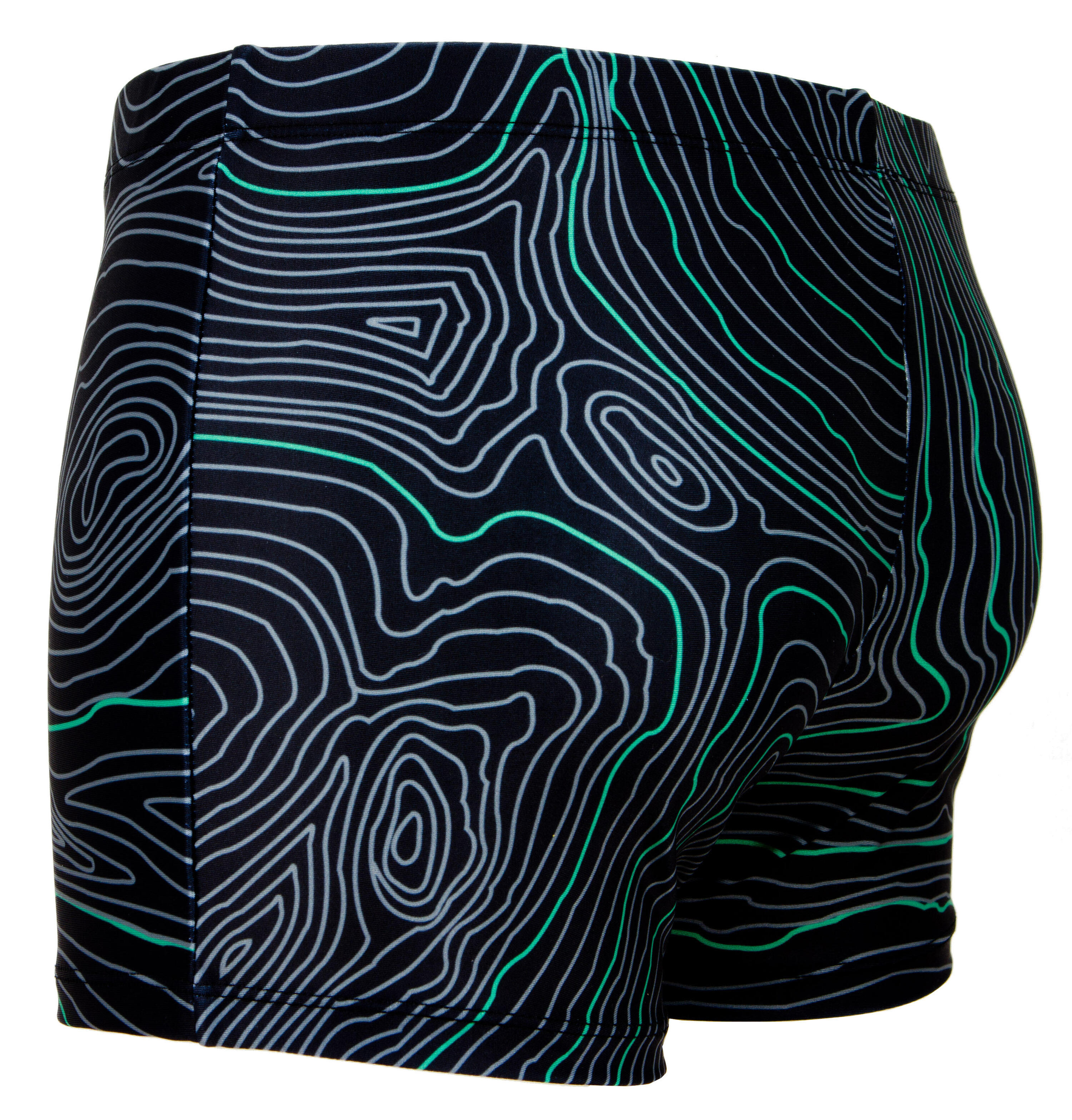 GUGGEN MOUNTAIN Bañador de hombre bóxer de rayas ajustado 5/7
