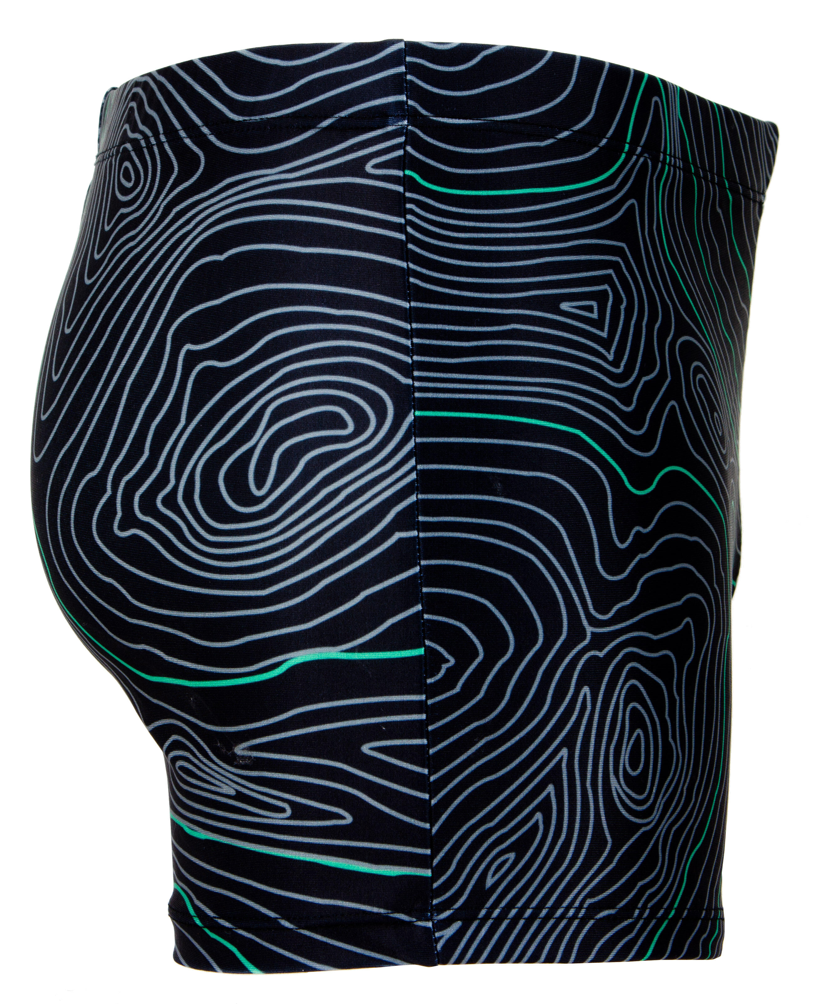 GUGGEN MOUNTAIN Bañador de hombre bóxer de rayas ajustado 4/7