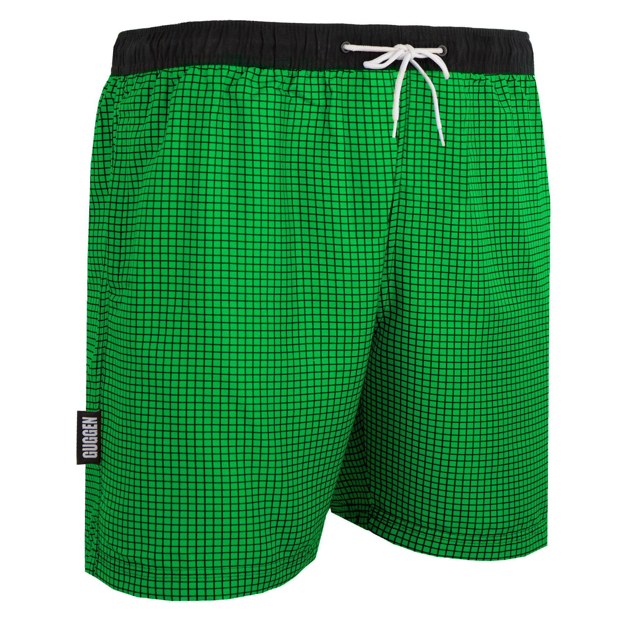 Guggen Mountain - Guggen Mountain Style 6 Boardshort Short Maillot De Bain Homme À Carreaux - Boardshort - Noir|vert - 2xl - Decathlon