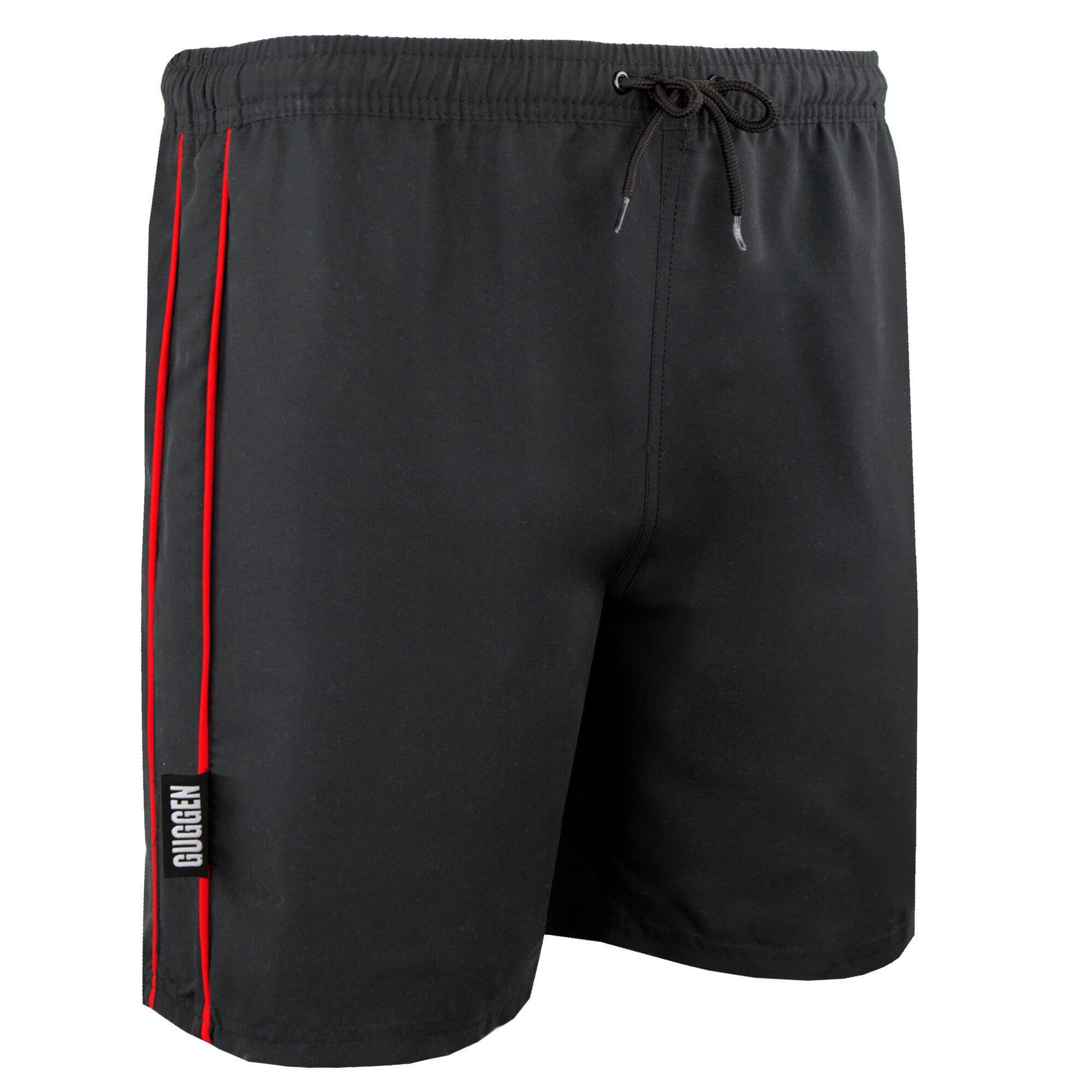 Guggen Mountain - Short Maillot De Bain Homme À Rayures - Boardshort - Noir|rouge -  4xl - Decathlon