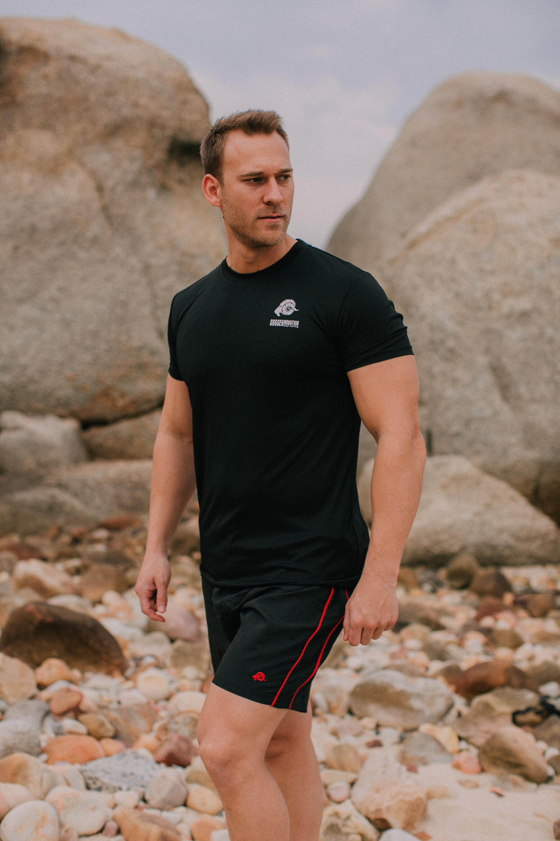 Short Maillot de bain homme à rayures 2/8