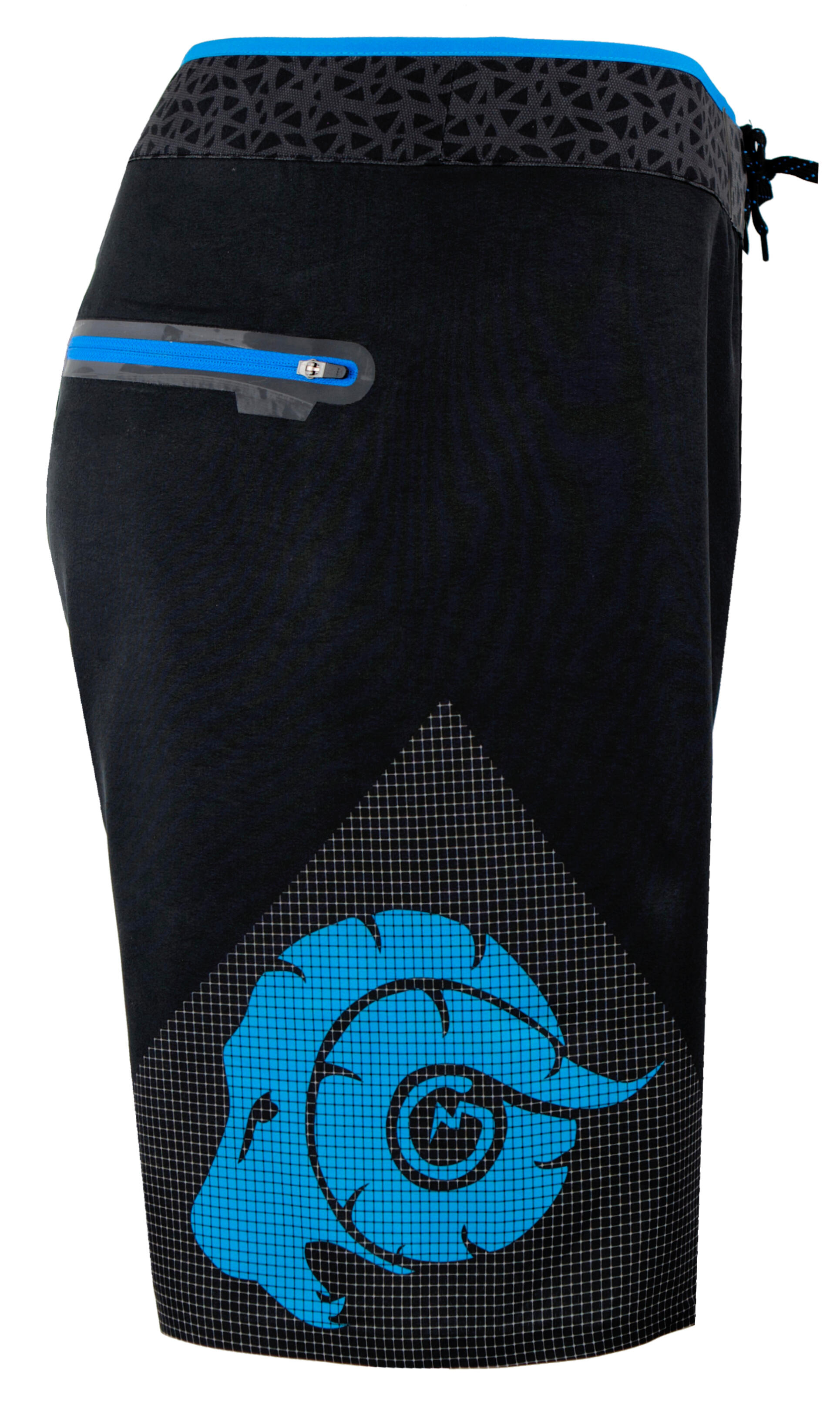 GUGGEN Mountain Boardshort Short Maillot de bain homme avec poche zippée surf 6/7