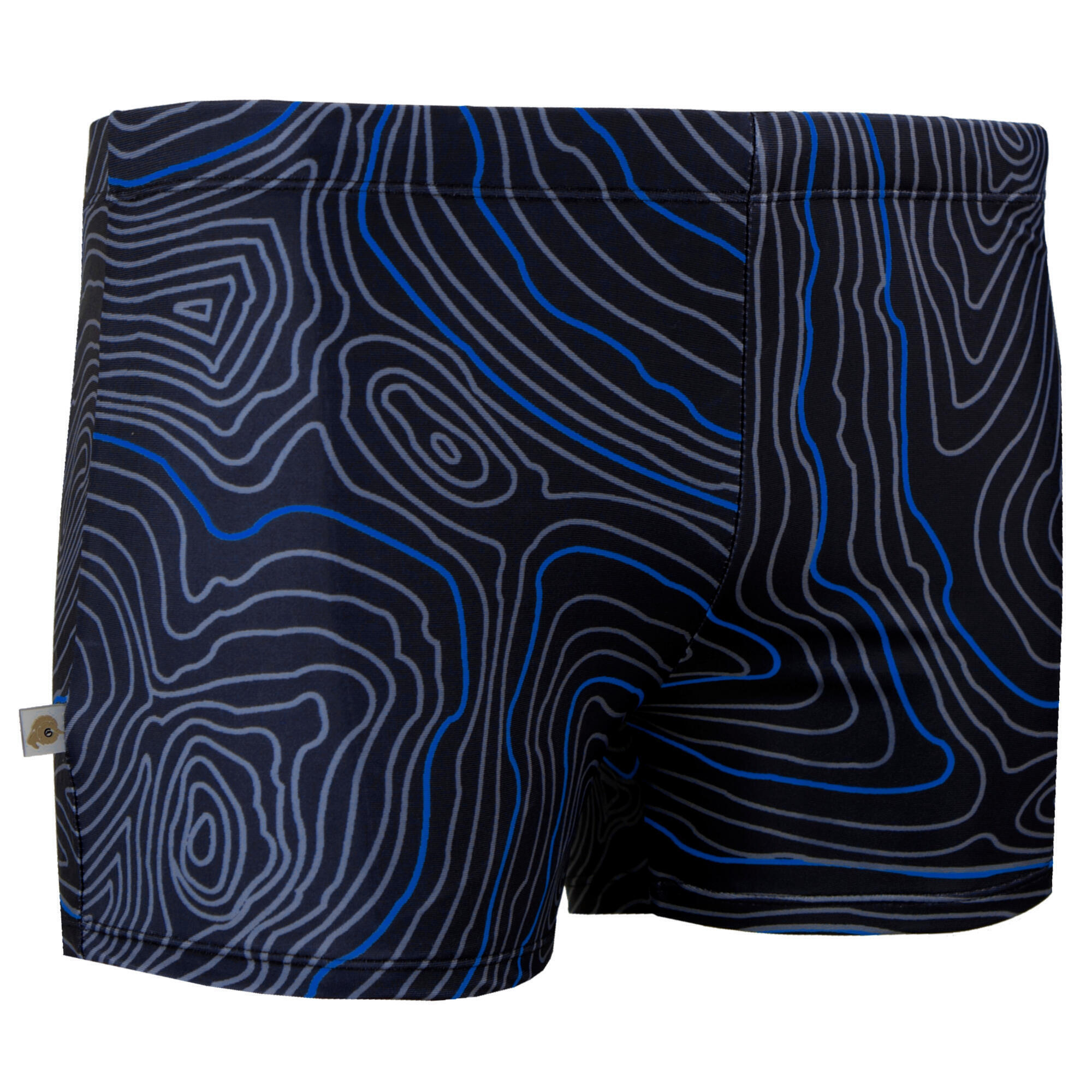 GUGGEN MOUNTAIN GUGGEN MOUNTAIN Herren Badehose eng anliegend gestreift Boxerbadehose