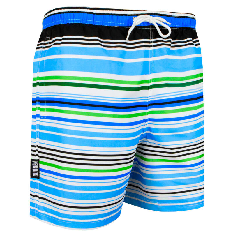 GUGGEN MOUNTAIN 2347 Boardshort Short Maillot de bain homme à rayures